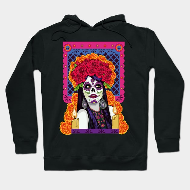 Day of the Dead Hoodie by obscurite